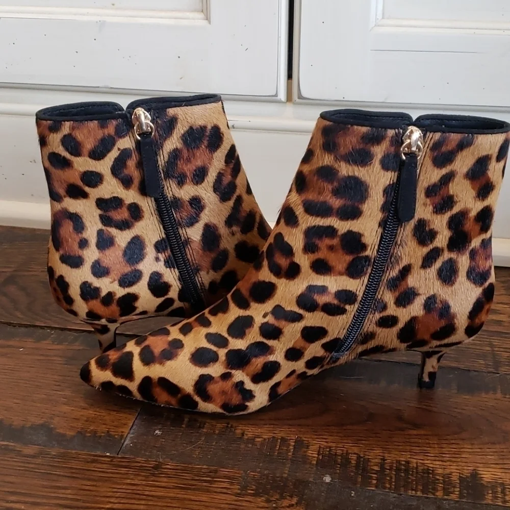 Jcrew Fiona kittenheel ankle boots calf hair ae851 - Picture 2 of 3